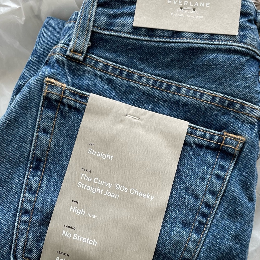 Everlane Curvy 90s Cheeky Straight Jean Sz 24